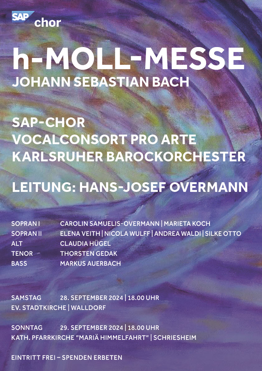 Plakatmotiv J.S.&nbsp;Bach h-Moll-Messe